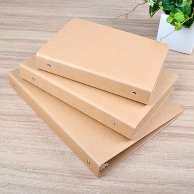 calidad  UV Coating A6 A5 Kraft Paper File Folder With Ring Binded fábrica
