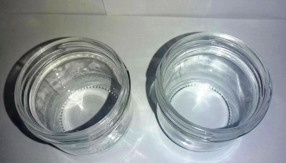Jarrón de vidrio de caviar de alta transparencia estándar de 120 ml con tapa metálica