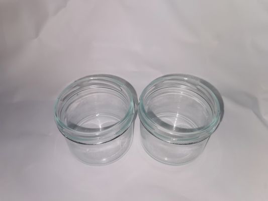 Estándar de tarro de cristal de caviar de alta calidad alimentaria transparente 8OZ 240ml con tapa de metal