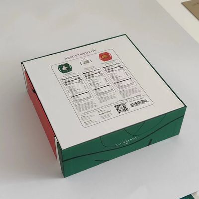 2024 nuevo diseño de queso helado de embalaje caja de regalo con bandeja interior blanca con tacto suave en la caja