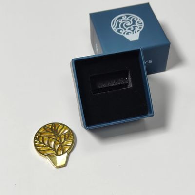 2024 Nuevo diseño caviar de lata de apertura caja de regalo de llave caja de regalo con logotipo 50x50x38mm