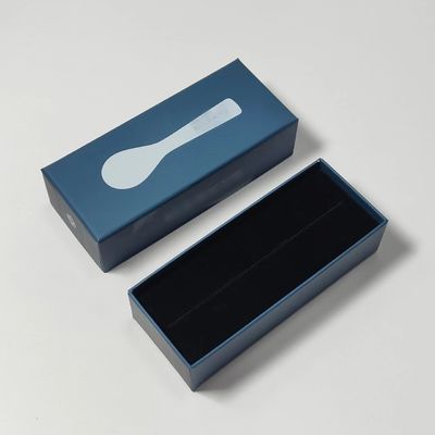 2024 Nuevo diseño cuchara de limpieza de caviar Caja de regalo con logotipo 140x50x38mm
