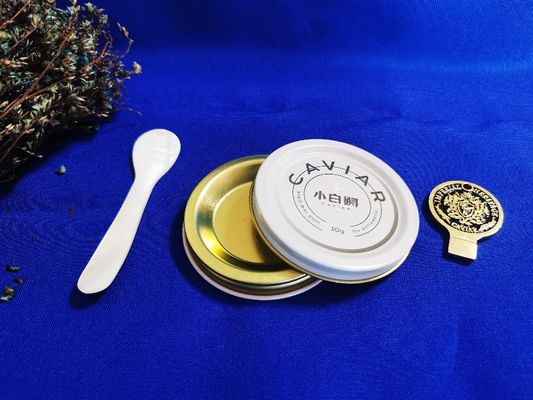 0.28 mm de calidad alimentaria de lata de caviar embalaje vacío lata de 10 g con impresión