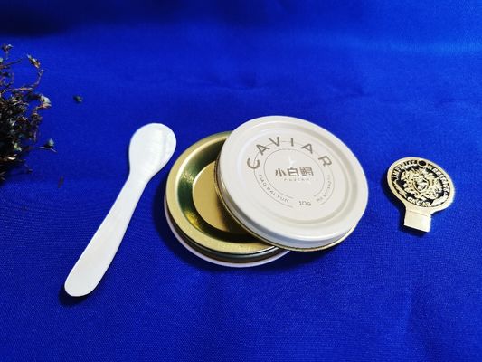 0.28 mm de calidad alimentaria de lata de caviar embalaje vacío lata de 10 g con impresión