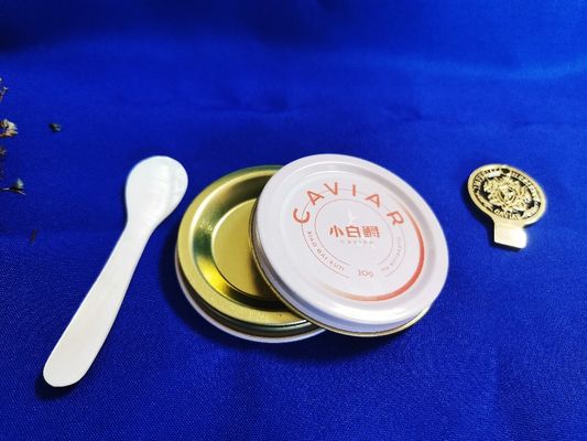 0.28 mm de calidad alimentaria de lata de caviar embalaje vacío lata de 10 g con impresión