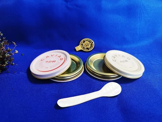 0.28 mm de calidad alimentaria de lata de caviar embalaje vacío lata de 10 g con impresión