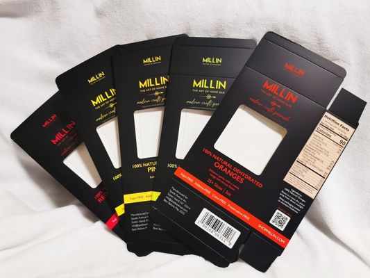 Caja de embalaje de papel personalizada con opciones de canal B y canal E, con barniz mate en la superficie, perfecta para soluciones de embalaje ecológicas