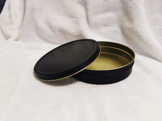 Envasado de calidad alimentaria 500 ml con negro mate en el interior de oro