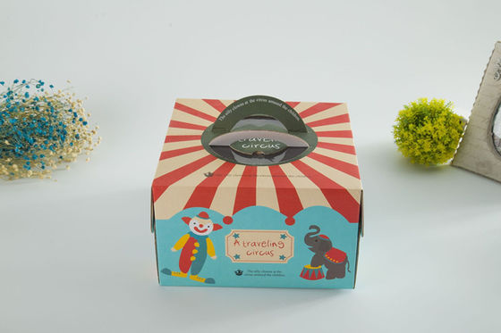 Cajas de cartón promocional, cajas de mini pasteles, envases de calidad alimentaria.