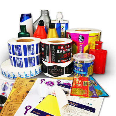Logotipo de pegatinas comerciales de vinilo resistente al agua Impreso con papel / PVC / material para mascotas