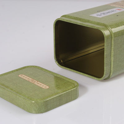 Caja de estaño de metal de alta gama rectangular videra de aceite de metal con CMYK / color Pantone