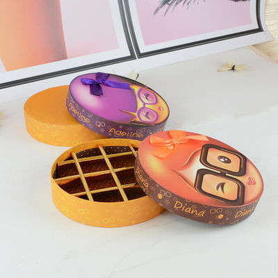 Cajas personalizadas de regalo de chocolate vacío con CMYK / Pantone o color personalizado