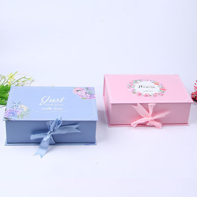 Caja de regalo de papel rígido personalizada, Cajas de regalo rectangulares con tapas