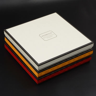 Caja de regalo de papel rígido personalizada Laminado brillante para chalecos de seda