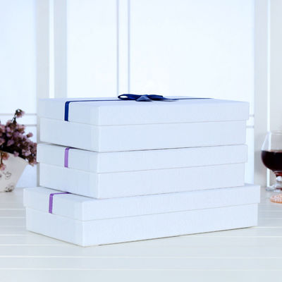 Cajas de regalo rígidas rectangulares hechas a mano, Cajas de embalaje de cartón rígido de papel personalizado