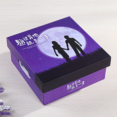 Cajas de embalaje de cartón de diseño personalizado para bocadillos y postres de San Valentín