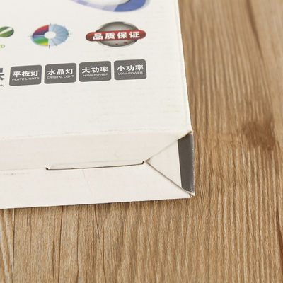 Caja de embalaje de lámparas de papel ondulado, caja de embalaje de bombillas plegables