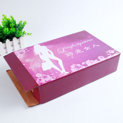 Cajas de embalaje de cartón impreso a medida, Cajas de embalaje de ropa interior para sostén de mujer