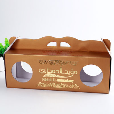 Gloss Barniz Cajas corrugadas personalizadas Altura Peso Capacidad Flexible con ventana