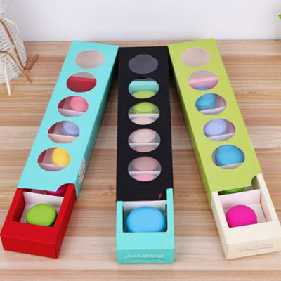 Elegantes cajas de embalaje de cajones, cajas de embalaje de macarrones plegables