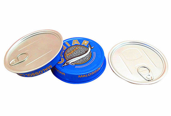 3.5oz 7oz Ring Pull Contenedor de embalaje de caviar, Caja de aluminio de caviar