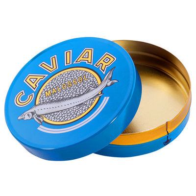 125g 250g Caviar Embalaje Caja de lata Color personalizado ISO 9001 aprobado