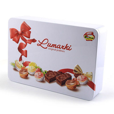 Caja de lata de chocolate reciclada a medida