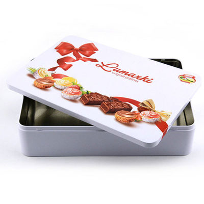 Caja de lata de chocolate reciclada a medida