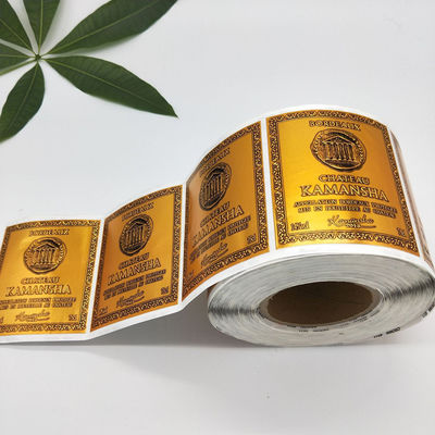 Etiquetas personalizadas de botellas de vino imprimibles Tamaño personalizado ISO 9001 aprobado