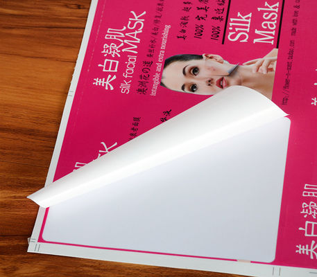 Etiquetas de logotipo de color completo pegatinas adhesivas fuertes para máscaras cosméticas para mujeres