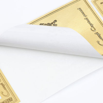 Etiquetas de etiquetas de logotipo de oro Matt, multiforma Imprimir sus propias etiquetas de botellas de vino
