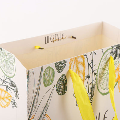 Bolsas de compras de papel de venta al por menor con estilo Impresas únicas para embalaje de regalos