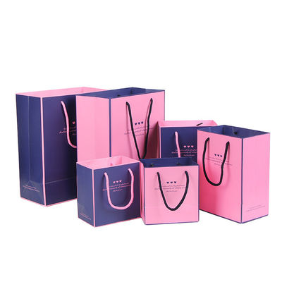 Bolsas de papel personalizadas, bolsas personalizadas con mango de cinta.