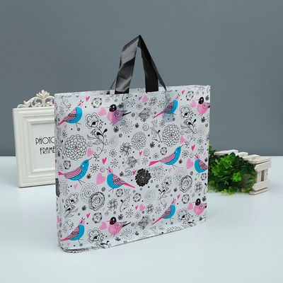 Centro comercial Bolsas de plástico impresas a medida Bolsas de bolsa con mango 1-8 colores impresos
