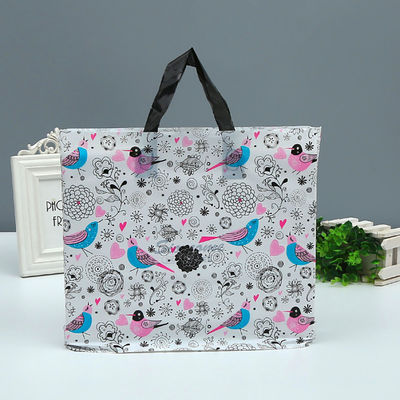Centro comercial Bolsas de plástico impresas a medida Bolsas de bolsa con mango 1-8 colores impresos