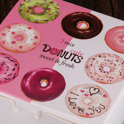 Caja de embalaje de rosquillas pan con estilo cajón, caja de embalaje de bocadillos reciclado