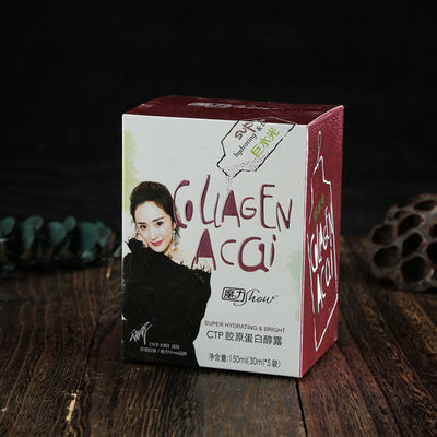 Cajas de productos personalizadas de borde afinado resistentes a las grietas para productos para el cuidado de la piel