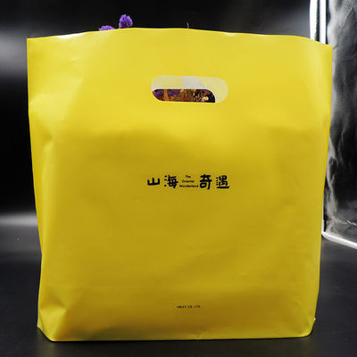 bolsas de plástico con mango, bolsas de plástico cortadas a presión para ir de compras