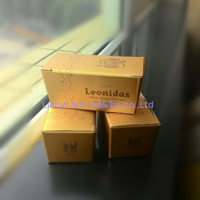 Pequeña caja de papel plegable de chocolate