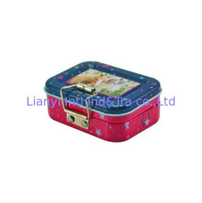 Cajas pequeñas de lata de metal con tres capas para guardar juguete infantil