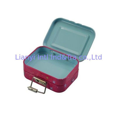 Cajas pequeñas de lata de metal con tres capas para guardar juguete infantil