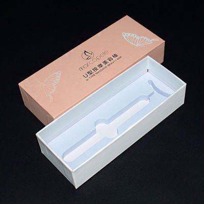 Tamaño personalizado Bar de belleza de masaje Caja de regalo de papel rígido con bandeja interior de Eva