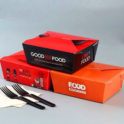 Cajas de embalaje de papel para comida para llevar, mini cajas de embalaje para el comercio minorista