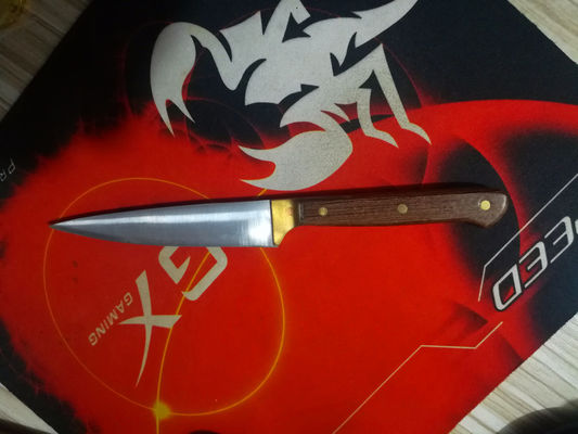 Cuchillo de queso con mango de madera de rosa puede imprimir logotipo