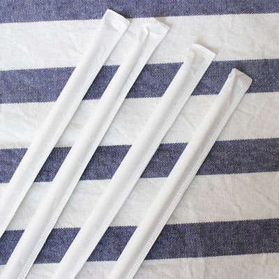Embalaje individual Paja de papel biodegradable, Paja de té de burbujas de papel