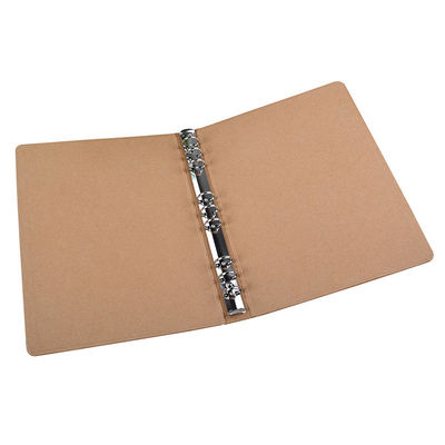 Revestimiento UV Carpeta de archivo de papel Kraft A6 A5 con anillo