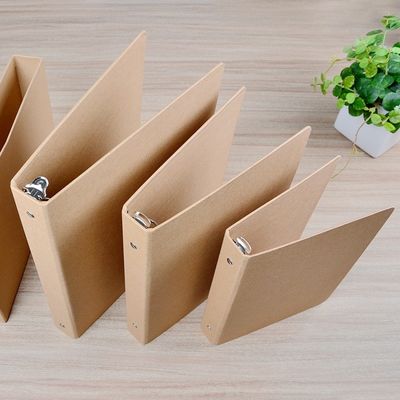 Revestimiento UV Carpeta de archivo de papel Kraft A6 A5 con anillo