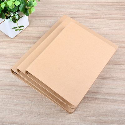Revestimiento UV Carpeta de archivo de papel Kraft A6 A5 con anillo