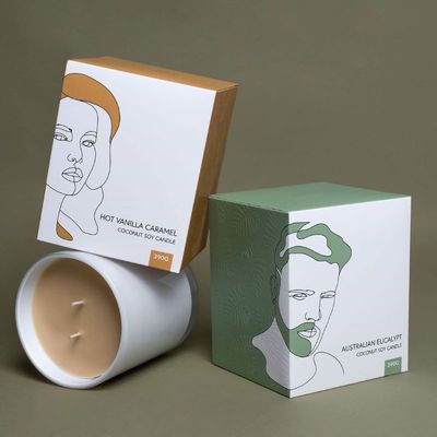 Impresión en papel de oro y plata en cartón de vela 4c