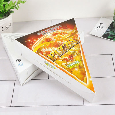 Embalaje de alimentos de papel caja laminado PE en el interior para pizzas